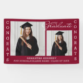 ブルゴーニュ2フォトコラージュおめでとうGrad 2023 横断幕 (横)