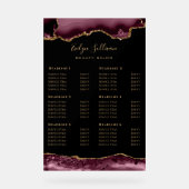 ブルゴーニュ・アガテ価格表アクリル記号 アクリルサイン (正面)