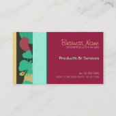 ブルゴーニュ・アクア・バーディ・ビジネス・カード 名刺 (裏面)