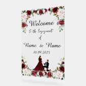 ブルゴーニュ・アクリル婚約徴候 アクリルサイン (傾斜)