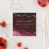 ブルゴーニュ・アゲ結婚ート スタンダードカクテルナプキン (インサイチュ)