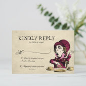 ブルゴーニュ・アリスinワンダーランド不機嫌ハッター結婚ズ 出欠カード (スタンド正面)