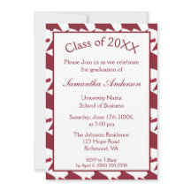 ブルゴーニュ・アンド・ホワイトの卒業式パーティー