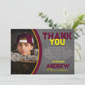 ブルゴーニュ&イエローシャルボードグラードサンキューカード 招待状 (スタンド正面)