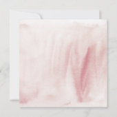 ブルゴーニュ ウォーターカラー エッフェル塔 ウェディング サンクス 招待状 (裏面)