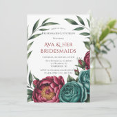 ブルゴーニュ&エメラルドピーオンウィンターバチェロレッテ 招待状 (スタンド正面)