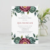 ブルゴーニュ&エメラルドピーオンウィンターバチェロレッテ 招待状 (スタンド正面)