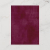 ブルゴーニュ・オレンジ結婚フローラ詳細 エンクロージャーカード (裏面)