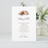 ブルゴーニュ・オレン結婚ジフローラの願い井戸カード エンクロージャーカード (スタンド正面)