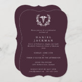 ブルゴーニュ・カドゥセウス医学部卒業 招待状 (正面/裏面)