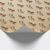 ブルゴーニュ&クラフトレトロクリスマス ラッピングペーパー (角)