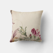 ブルゴーニュ&クリーシンプルムバラフローラ クッション (裏面)