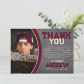 ブルゴーニュ&クリームシャルボードグラードサンキューカード 招待状 (スタンド正面)