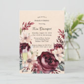 ブルゴーニュ&クリームバラブランチ&バブリー 招待状 (スタンド正面)