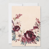 ブルゴーニュ&クリームバラブランチ&バブリー 招待状 (裏面)