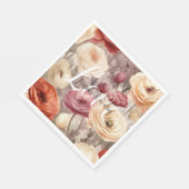 ブルゴーニュ・クリーム結婚春の花ズ・ラブ スタンダードランチョンナプキン (角)