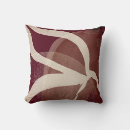ブルゴーニュ&クリー芸術的ム抽象芸術水彩 クッション