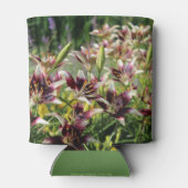 ブルゴーニュ・クレム・アジアのユリ、黄色のダユリ 缶クーラー (裏面)