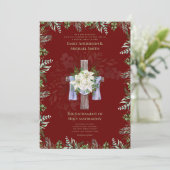 ブルゴーニュ・クロス・カトリック教会結婚の婚約者 招待状 (スタンド正面)