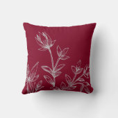 ブルゴーニュ&グレイ植物学 |ラタニーの花 クッション (裏面)