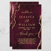 ブルゴーニュ・ゴールデン結婚・マーブル式典計画 (正面/裏面)