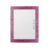 ブルゴーニュ&シルバーグリッター ノートパッド (回転)