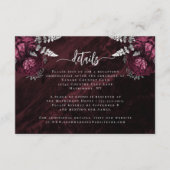 ブルゴーニュ・シルバーフローラ結婚スクリプトの詳細 エンクロージャーカード (正面)