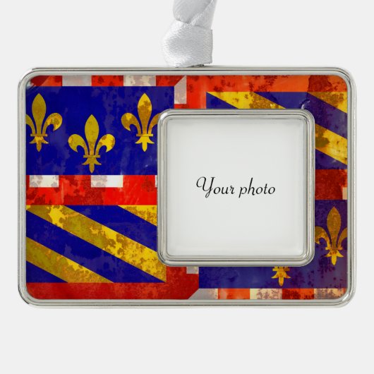 ブルゴーニュ シルバープレートフレームオーナメント (正面)