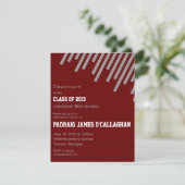 ブルゴーニュ&シルバー卒業招待状 招待状 (スタンド正面)