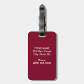 ブルゴーニュ・スポーティ・チーム・ジャージー ラゲッジタグ (裏面縦)