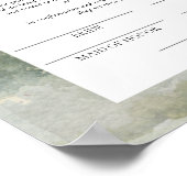 ブルゴーニュ・ダスティバラフローラ婚姻証明書 ポスター (角)