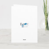 ブルゴーニュ・ダークグリーン海軍金ゴールドアートの「ハートの癒し」 カード (裏面)