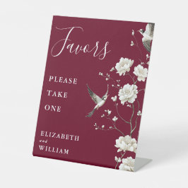 ブルゴーニュ・チノワセリーフローラの好意結婚の 台座サイン