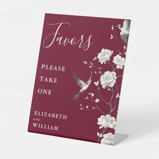 ブルゴーニュ・チノワセリーフローラの好意結婚の 台座サイン (正面)