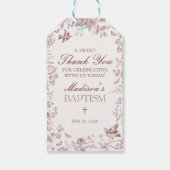 ブルゴーニュ トワ・ド・ジュイ フラワーベビーシャワーギフト ギフトタグ (裏面)