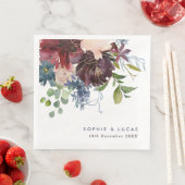 ブルゴーニュ&ネイビーフローラ結婚ズ (インサイチュ)