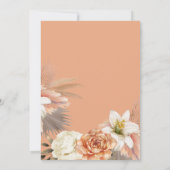 ブルゴーニュ・ネイビー結婚・ブルー セーブザデート (裏面)