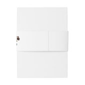 ブルゴーニュ&ネイビー赤面ピンクフローラ 招待状ベリーバンド (裏面例)