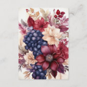 ブルゴーニュ,ネイビー&赤面ワインテイスティングゲスト詳細 エンクロージャーカード (裏面)