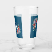 ブルゴーニュ&バラオンブルーフローラ結婚ズ タンブラーグラス (右)