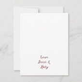 ブルゴーニュ&バラ結婚フローラ サンキューカード (裏面)