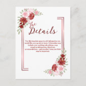 ブルゴーニュ&バラ結婚フローラ ポストカード (正面)