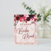 ブルゴーニュ&バラ金ゴールドは私の花嫁になる 招待状 (スタンド正面)