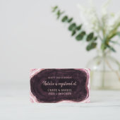 ブルゴーニュ&バラ金ゴールドジョードシャワーギフトレジストリ エンクロージャーカード (スタンド正面)