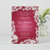 ブルゴーニュ・バロックレースのようフローラ 招待状 (スタンド正面)