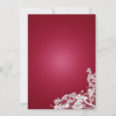 ブルゴーニュ・バロックレースのようフローラ 招待状 (裏面)