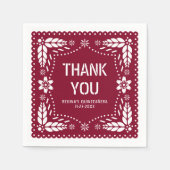 ブルゴーニュ・パペル・ピカドありがとうキンセアニラ スタンダードカクテルナプキン (正面)