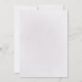 ブルゴーニュ・パープルグリッターとフローラ85歳の誕生日 招待状 (裏面)