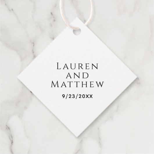 ブルゴーニュ・パープルティール(緑がかった色)フローラ結婚ズ・サンキュー フェイバータグ (裏面)