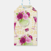 ブルゴーニュ&ピンクパリファッション ギフトタグ (裏面)